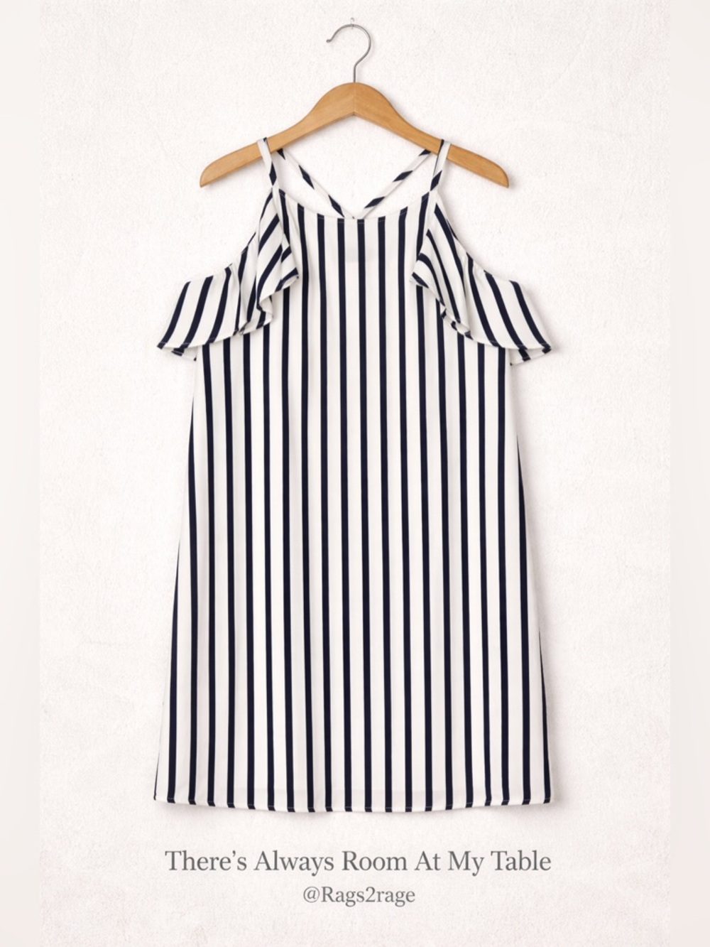 J.Crew Blue White Striped Halter Shift Dress XS Sleeveless Lined - Picture 3 of 10